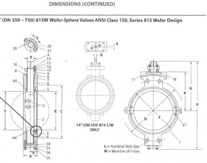 Used Jamesbury 24″ 150# SS 815W Butterfly Valve – NEW SURPLUS