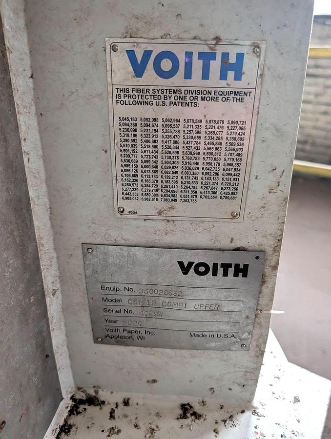Used Voith CSM12 Combisorter Upper