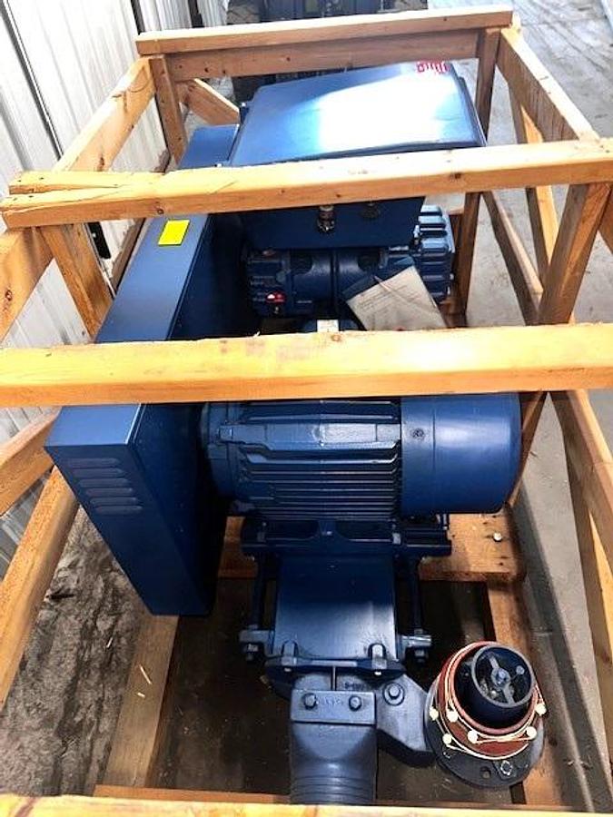 Aerzen GMA 12.5 Positive Displacement high Vacuum Blower with Base & Motor