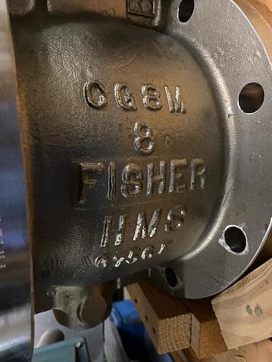 Refurbished Fisher 8 inch V150 Control Ball Valve with 1051 Actuator