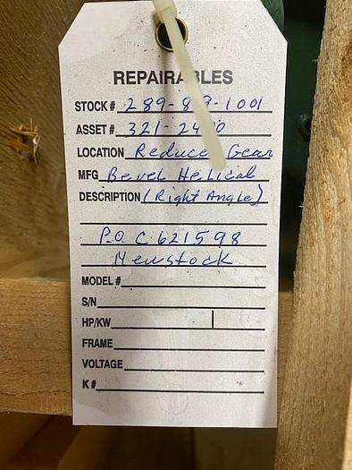 Metso Gear Reducer Model M3RVHF50 Helical Right Angle Gear Reducer Ratio 23.076:1