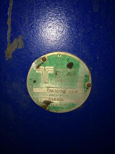 Used IMO 324-400P Rotary Positive Displacement 3 Screw Pump (Unused)