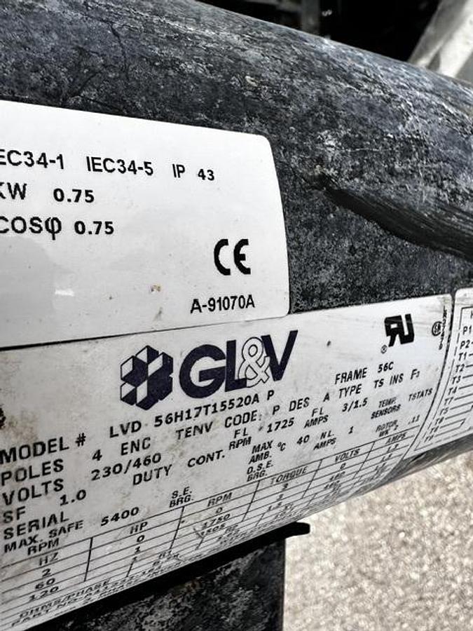 Used GL&V Beloit 20-inch DD4600 Refiner