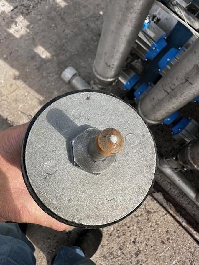 Used AES Eaton 14 Bank Tubular Backwash Hot Water Filter with Controls