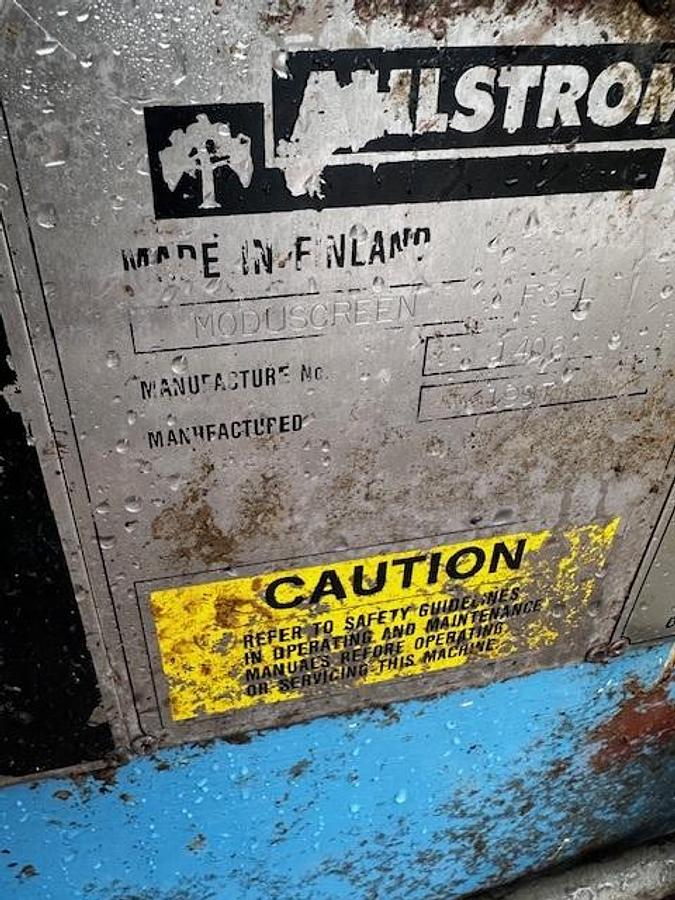 Used Andritz F3 Moduscreen