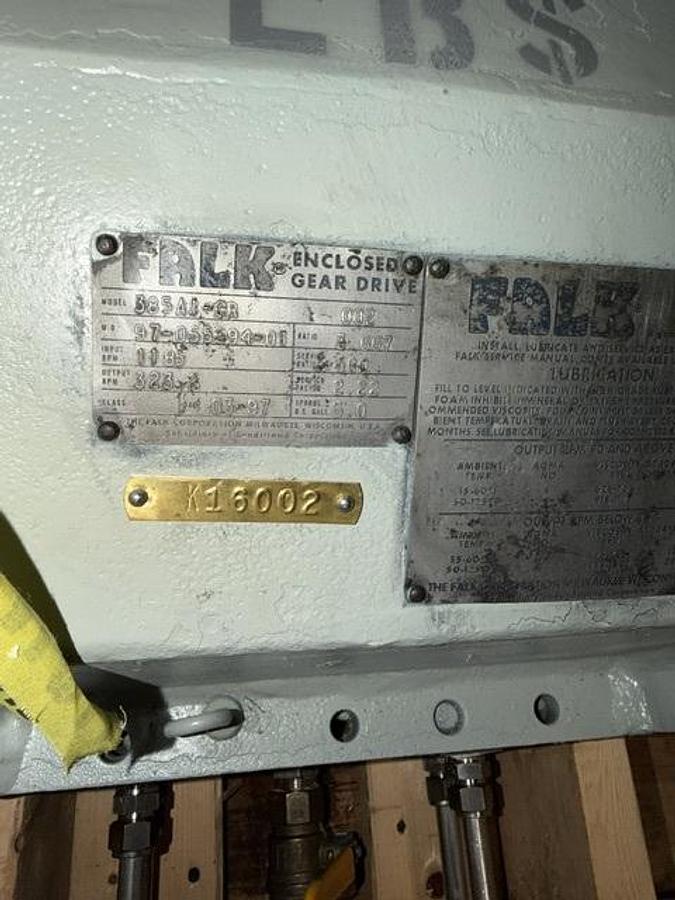 Refurbished Falk 385A-GR Gear Reducer 3.667 Ratio 400 HP Input Rpm 1185 Output Rpm 323.2