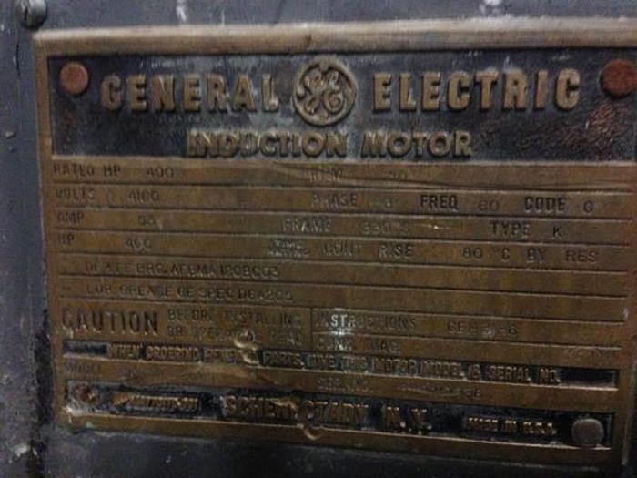 Used GE 400 HP Induction Motor – SOLD!