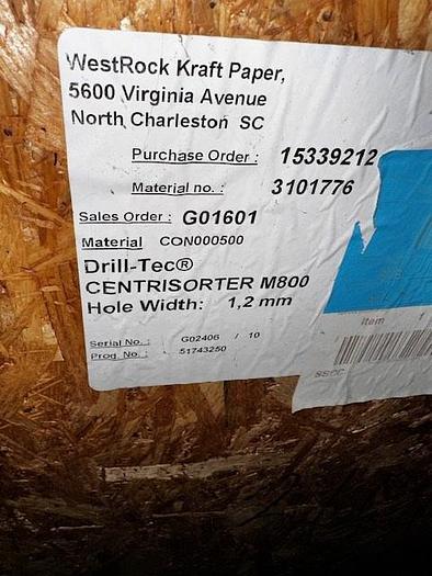 Bird M800 Screen Basket 1.6 mm Holes