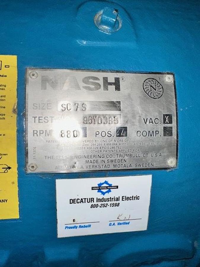 Refurbished Nash SC7 Stainless Steel Vacuum Pump - Rebuilt 
