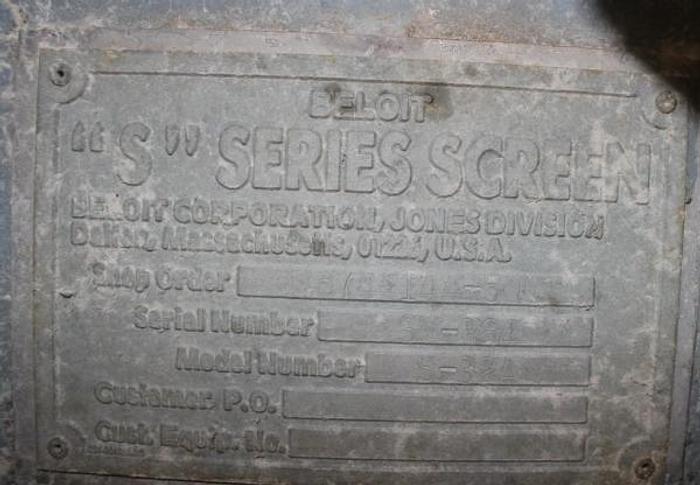 Used Beloit S-32A Screen