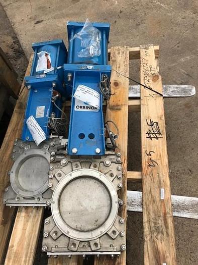 Used Orbinox 8 & 10 inch Knifegate Valves -NEW