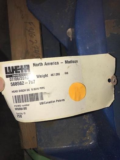 Used Weir Slurry Pump Heads NEW