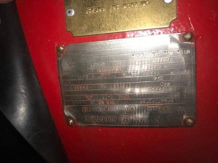 Used GE 250 HP Tri-Clad Motor (Rebuilt)