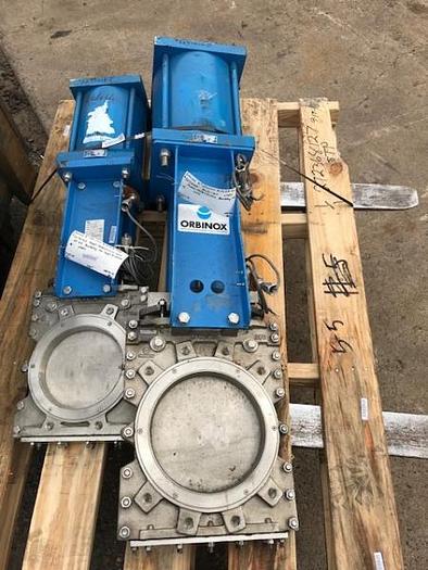 Used Orbinox 8 & 10 inch Knifegate Valves -NEW