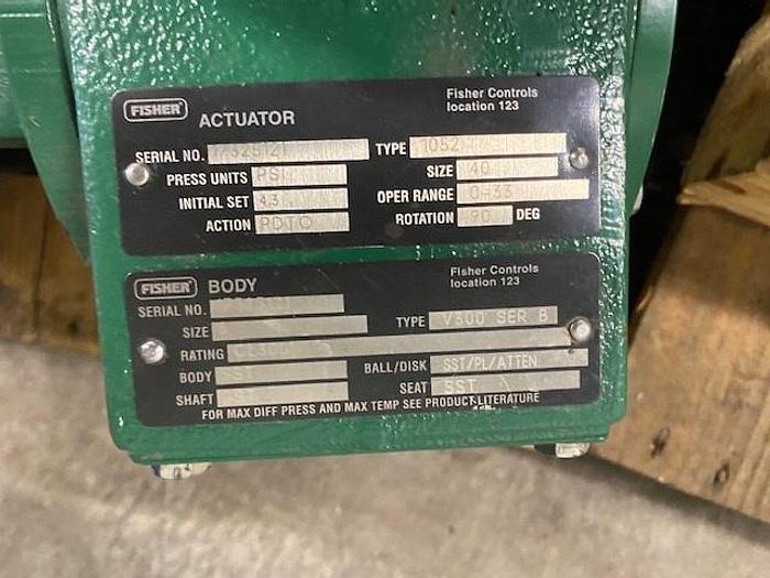 Fisher 6" V300 Control Ball Valve