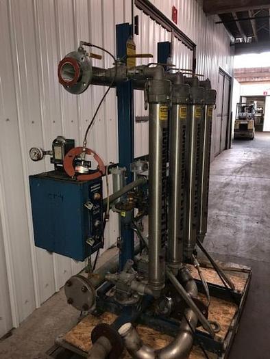 Used Ronningen Petter 4 Bank Filter with Backwash Control