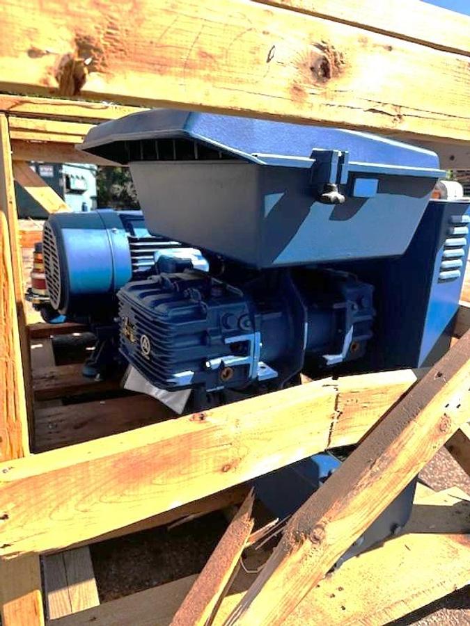 Aerzen GMA 12.5 Positive Displacement high Vacuum Blower with Base & Motor