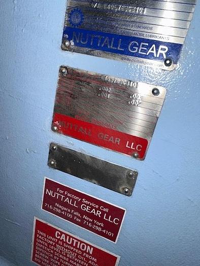 Nuttall S16 Gear Reducer Ratio 4.444 1000 HP 