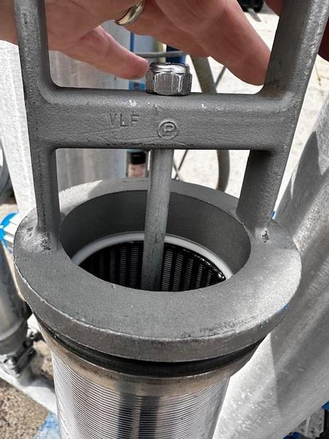 Used AES Eaton 4 Bank tubular Backwash Filter with Controls