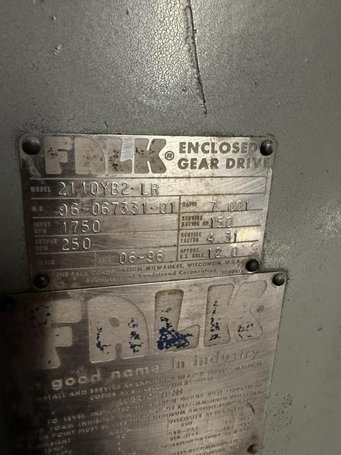 Refurbished Falk 2110YB2-LR Gear Reducer 7.001 Ratio 150 HP Rebuilt