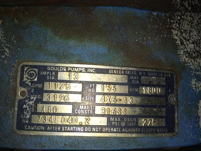 Used Goulds 4x6x13 3196 SS (2 Available) – SOLD!