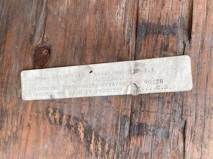 Voith TVYA750 Turbo Coupling for HDC 50 Pulper