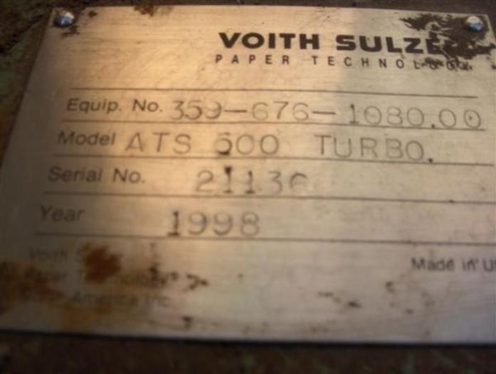 Used Voith Sulzer ATS 500 Turbo Separator – SOLD!