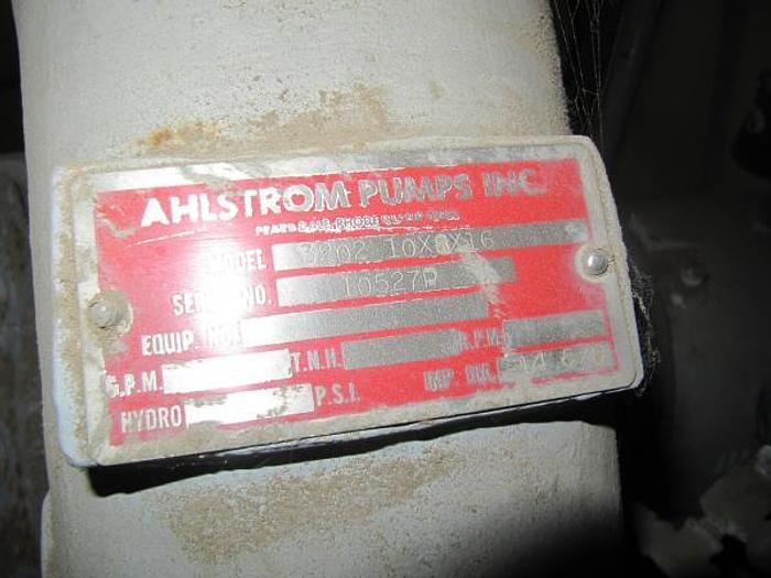 Used Ahlstrom 3202 10x8x16 Pump
