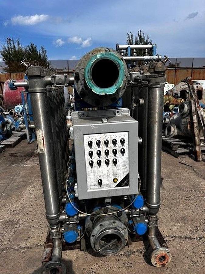 Used AES Eaton 14 Bank Tubular Backwash Hot Water Filter with Controls