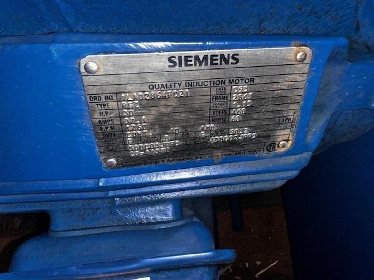 Aerzen GMA 12.5 Positive Displacement high Vacuum Blower with Base & Motor