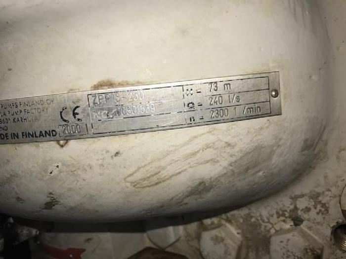 Used Sulzer ZPP13-250 Split Case Pump