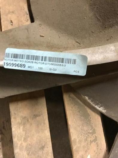Used Metso 42 inch Pulper Rotor NEW – SOLD!