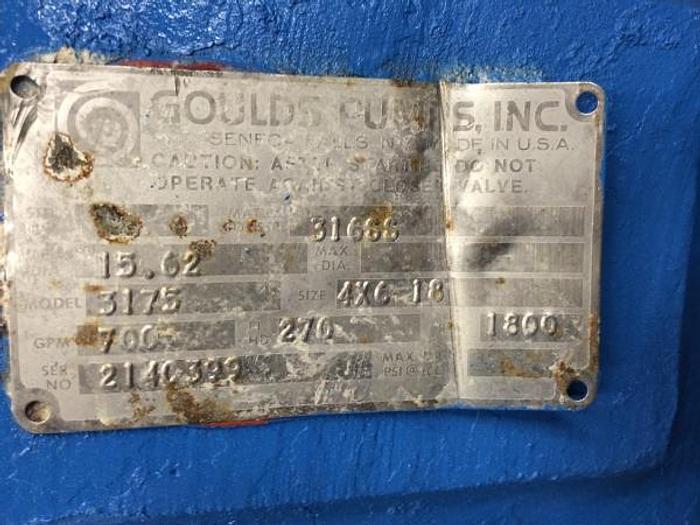 Used Goulds 4x6x18 3175 Pump, SS