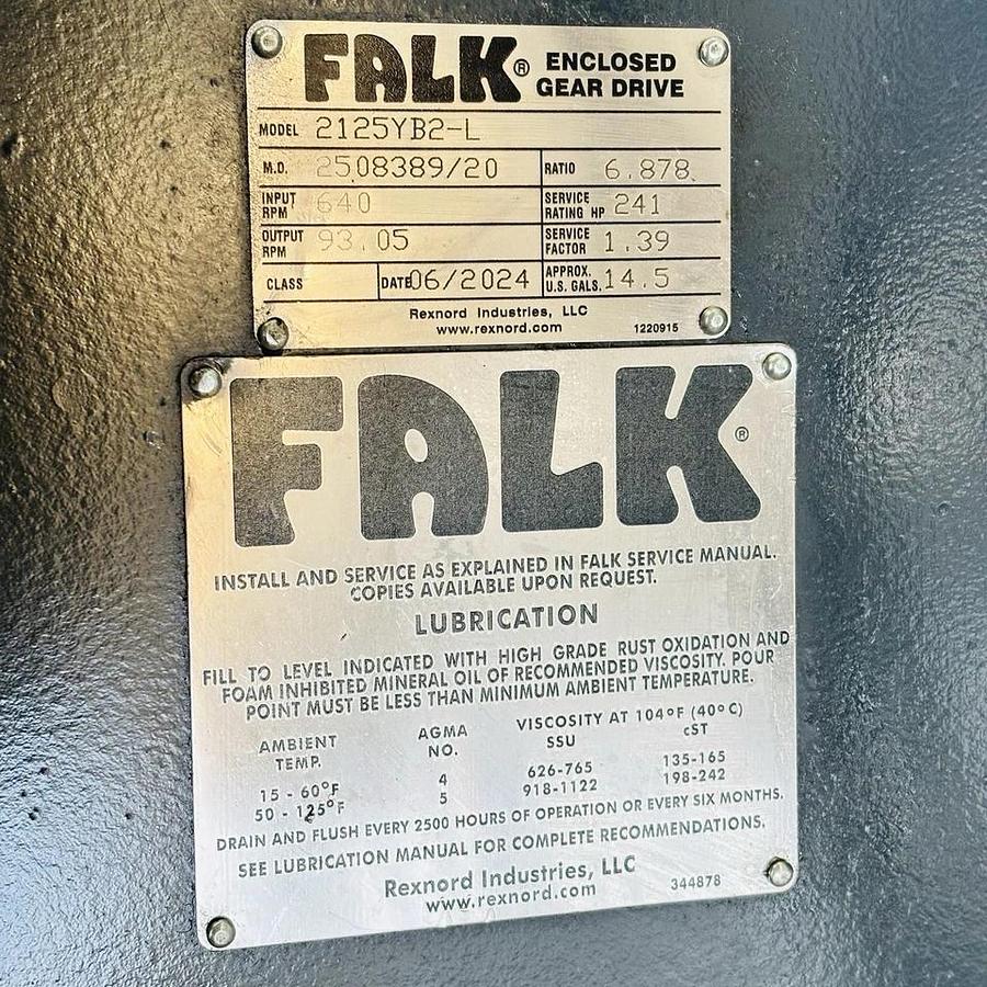 Falk 2125YB2-L Enclosed Gear Drive Ratio: 6.878 (NEW) 