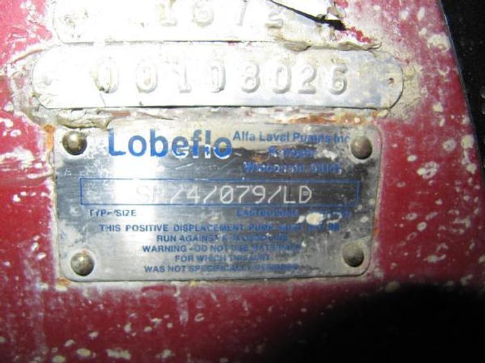 Used Lobeflo 4 inch Positive Displacement Pump