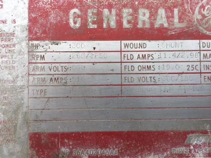 Used GE 300 HP DC Motor
