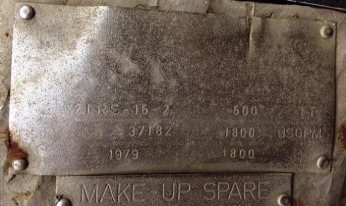 Used Ahlstrom 2LRS-15-2 2 stage liquor male-up Pump – SOLD!