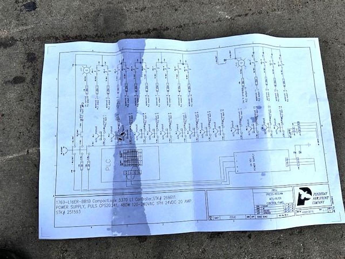 Used AES Eaton 14 Bank Tubular Backwash Hot Water Filter with Controls