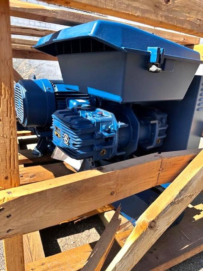 Aerzen GMA 12.5 Positive Displacement high Vacuum Blower with Base & Motor