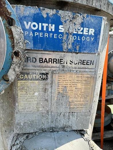 Used Voith Sulzer Bird 400 Barrier Screen