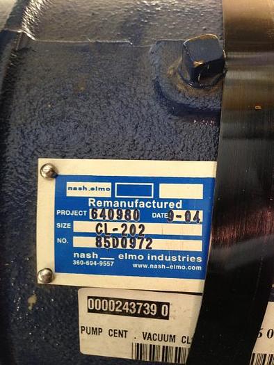 Used Nash CL202 Vacuum Pump (Rebuilt) -SOLD!