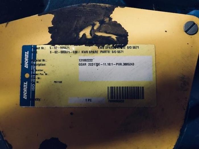 Used Moventas Gear Reducer Ratio: 11.18  (NEW)