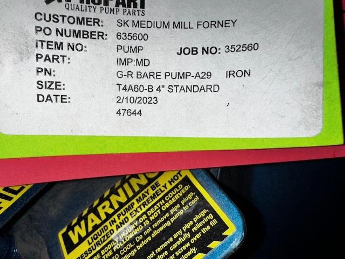 Used Gorman Rupp T4A60-B 4-inch Self Priming Pump (Rebuilt)