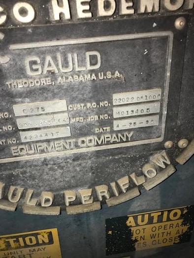 Used Gauld Periflow Model C275 Pressure Screens