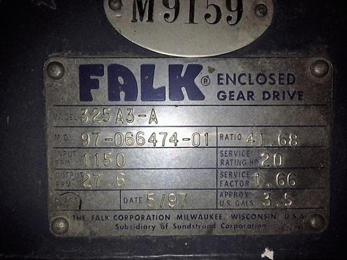 Used Falk Gear Reducer 20 HP Ratio: 41.68