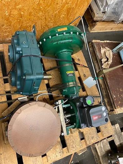 Refurbished Fisher 8 inch V150 Control Ball Valve with 1051 Actuator