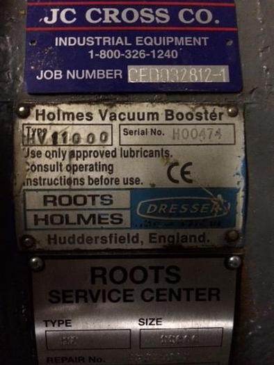 Used Roots Holmes Dresser HV11000 Vacuum Booster-Rebuilt