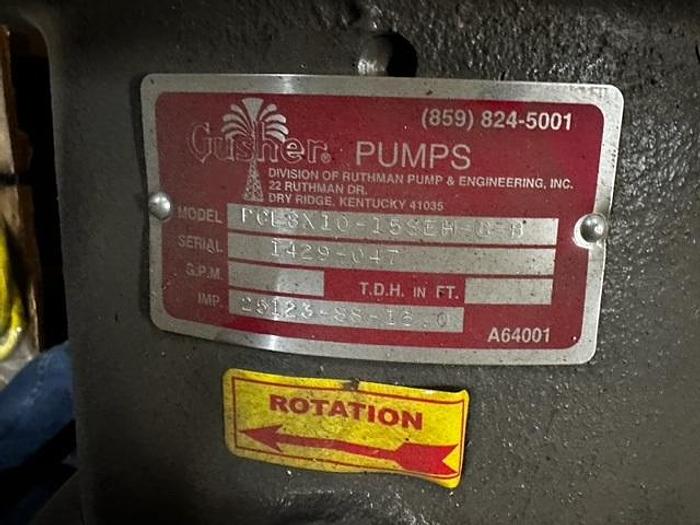 Gusher FCL 8x10-15 Centrifugal SS Pump New