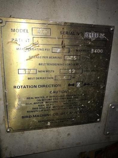 Used Voith Sulzer 400 Centrisorter Screen SS