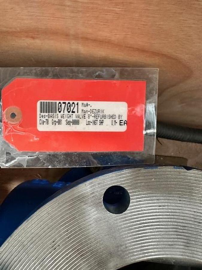 Refurbished Dezurik 8-inch Basis Weight Control Valve